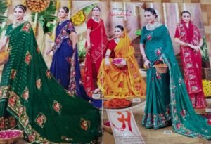 Synthetic Saree Nandini Devangna
