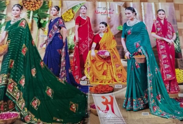 Synthetic Saree Nandini Devangna