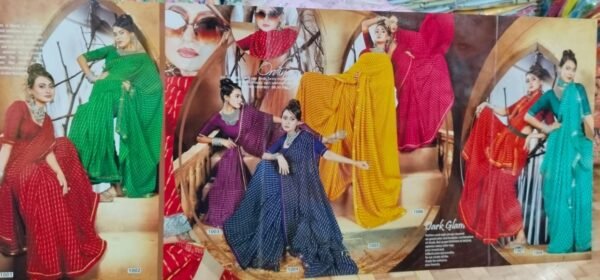 Synthetic Saree Nandini Gopi Bahu - Image 2