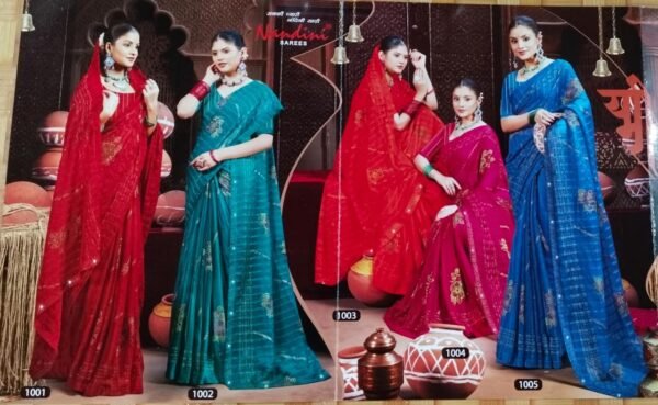 Synthetic Saree Nandini Best Time - Image 2