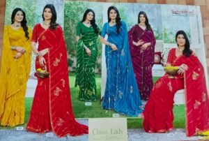 Synthetic Saree Satvachan Srisha