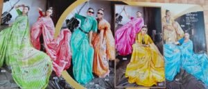 Synthetic Saree Nandini World Cup