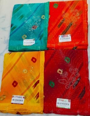 Synthetic Saree Anupam Rangoli