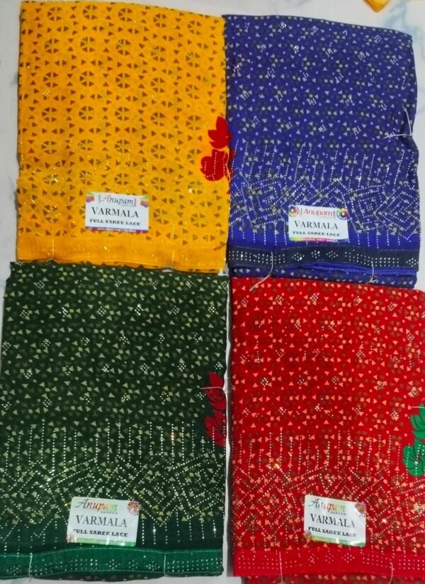 Synthetic Saree Anupam Varmala