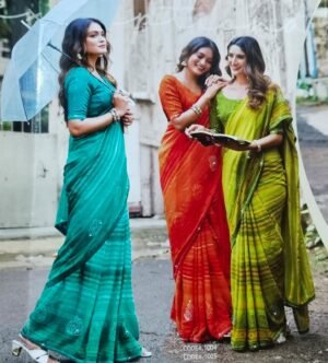 Synthetic Saree Satvachan Divya Prem