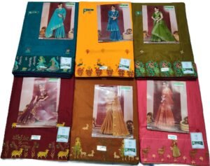 Cotton Saree Outlook Madhubani Magic