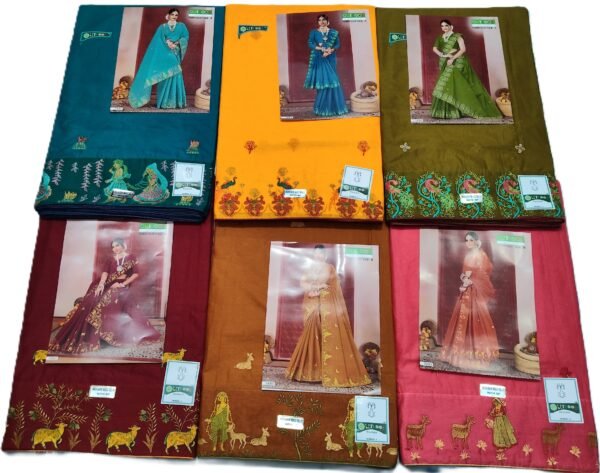 Cotton Saree Outlook Madhubani Magic