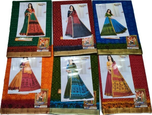 Cotton Saree Karishma Aisha Nandinee Border