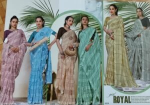 Synthetic Saree Satvachan Tokyo Queen