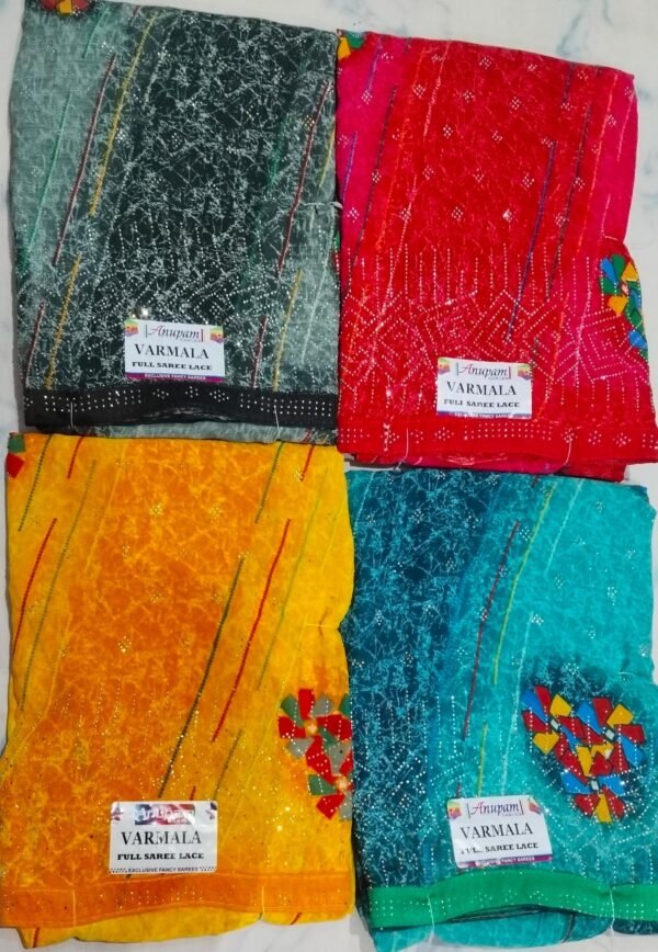 Synthetic Saree Anupam Varmala - Image 2