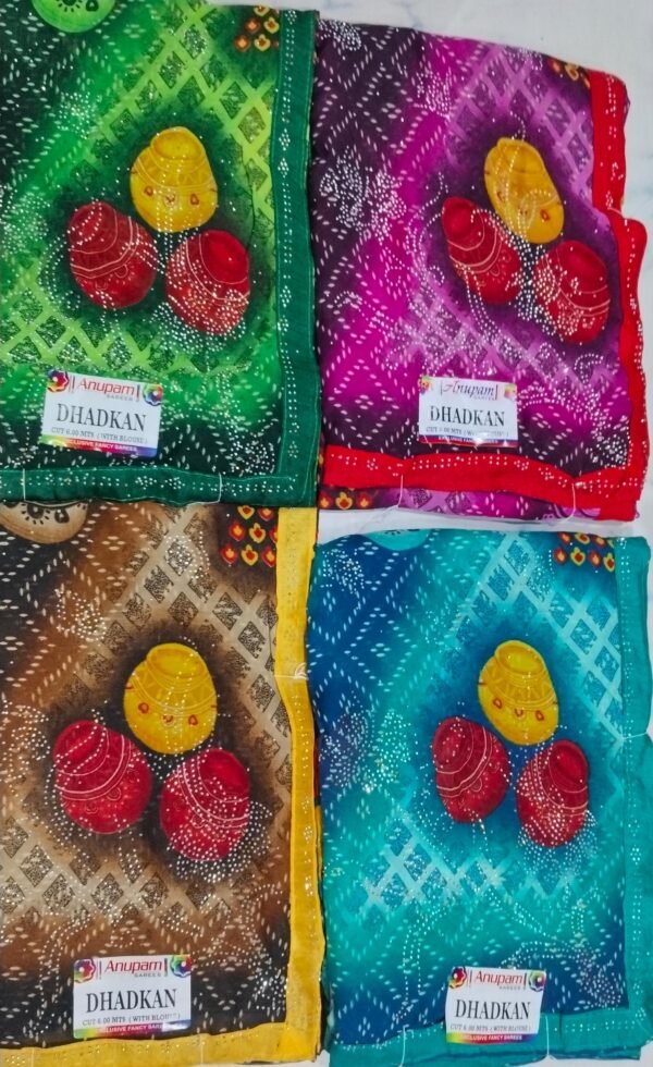Synthetic Saree Anupam Dhadkan - Image 2