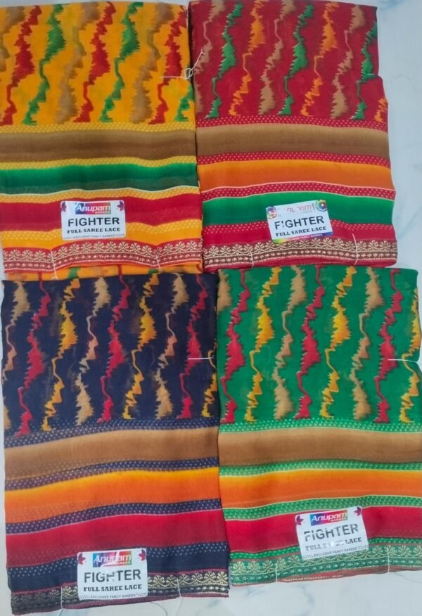 Synthetic Saree Anupam Fighter - Image 2