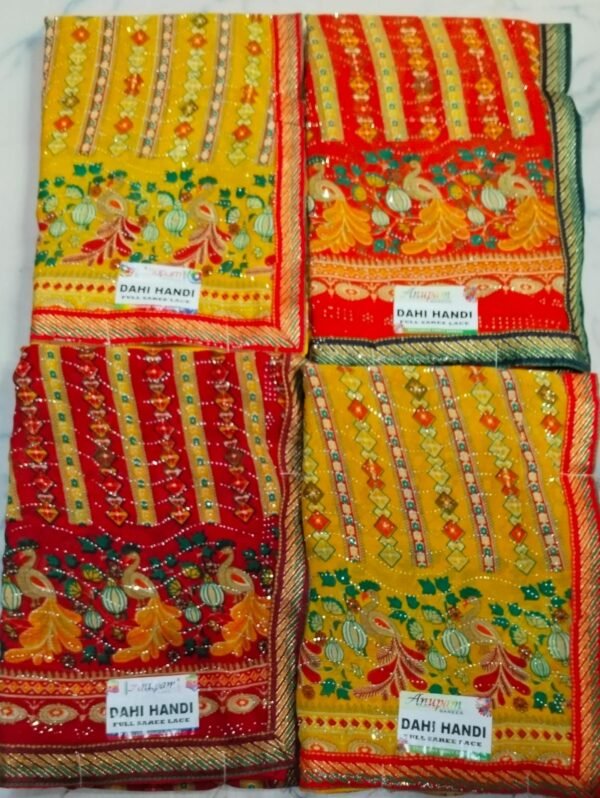 Synthetic Saree Anupam Dahi Handi - Image 3