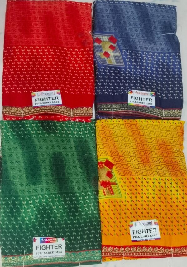 Synthetic Saree Anupam Fighter - Image 3