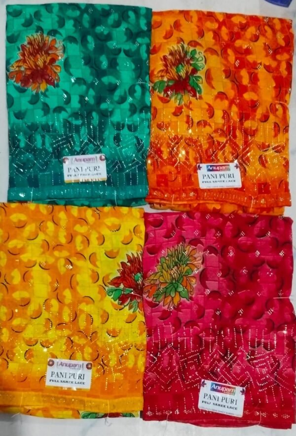 Synthetic Saree Anupam Pani Puri - Image 3