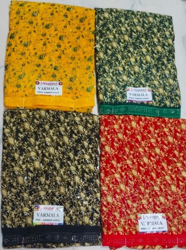 Synthetic Saree Anupam Varmala - Image 3
