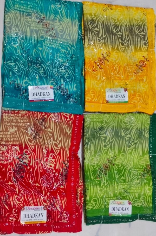 Synthetic Saree Anupam Dhadkan - Image 4