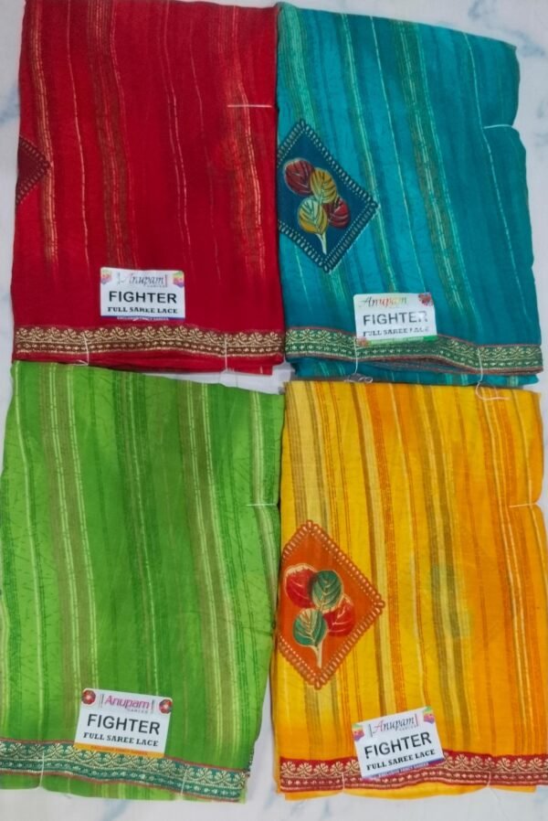 Synthetic Saree Anupam Fighter - Image 4