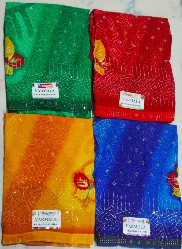 Synthetic Saree Anupam Varmala - Image 4