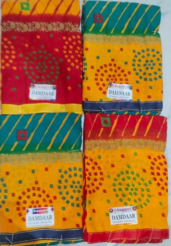 Synthetic Saree Anupam Damdar - Image 5