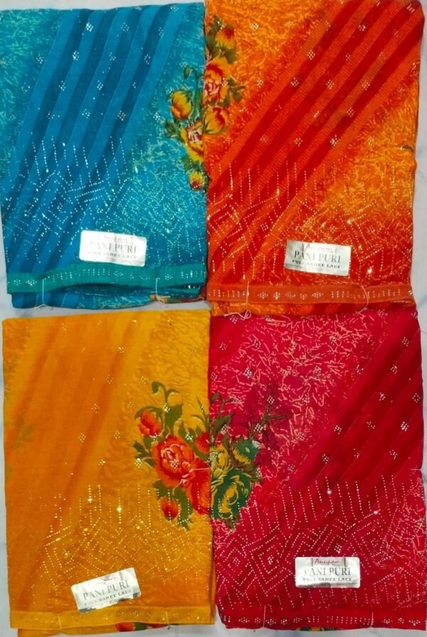 Synthetic Saree Anupam Pani Puri - Image 5