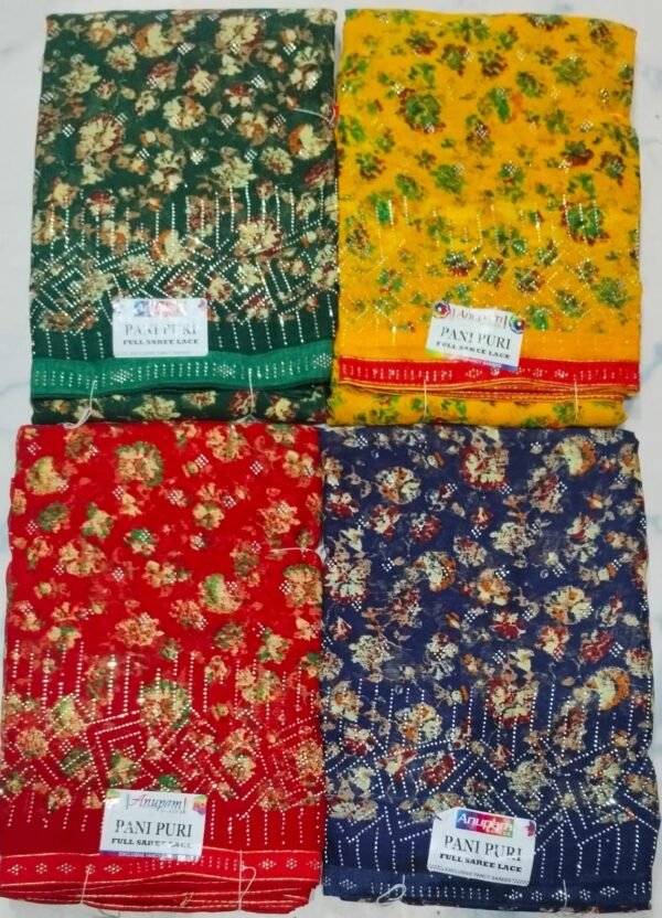 Synthetic Saree Anupam Pani Puri - Image 7