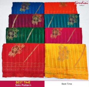 Synthetic Saree Nandini Best Time