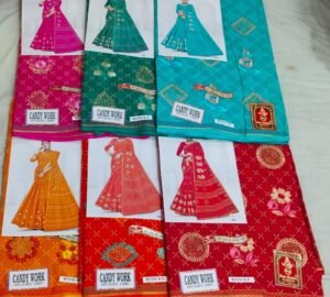 Cotton Saree Shiv Shakti Candy Work