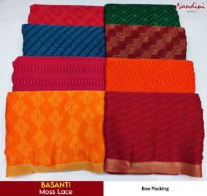 Synthetic Saree Nandini Basanti