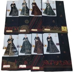 Cotton Saree Bansiwala Black Diamond