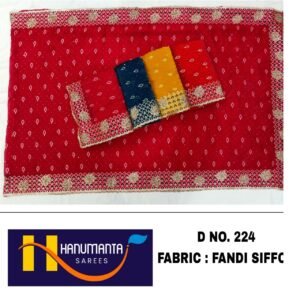 Synthetic Saree Hanumanta 224