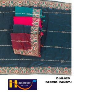 Synthetic Saree Hanumanta 420