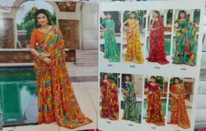 Synthetic Saree Satvachan Dholna