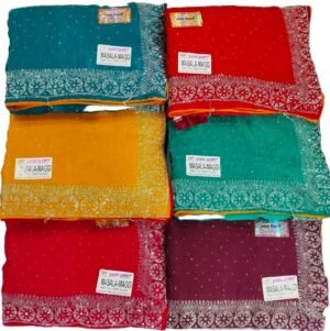Synthetic Saree Shyam Bihari Masala Maggi
