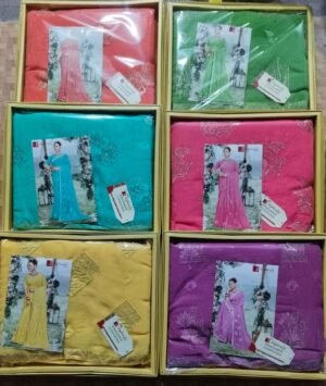 Synthetic Saree Jagdamba Angara