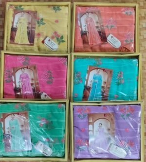 Synthetic Saree Jagdamba Himgiri