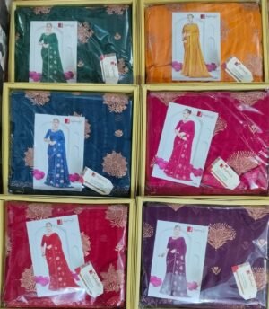 Synthetic Saree Jagdamba Chatkara