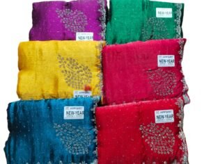 Synthetic Saree Shyam Bihari New Year