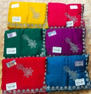 Synthetic Saree Shyam Bihari Tata Sky