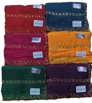 Synthetic Saree Shyam Bihari Master Jee