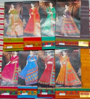 Cotton Saree Ratan Panchali Checks