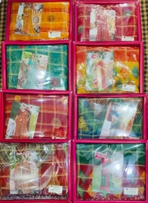 Synthetic Saree Jagdamba Shahi Chunri