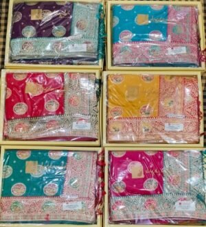 Synthetic Saree Jagdamba Vajika Silk