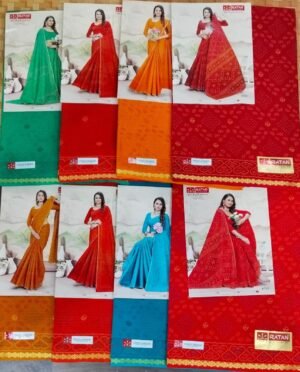 Cotton Saree Ratan Unnati Border