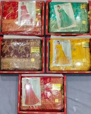 Synthetic Saree Kashvi Silk Barkha