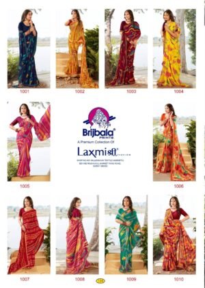 Synthetic Saree Laxmi Shri Jalebi
