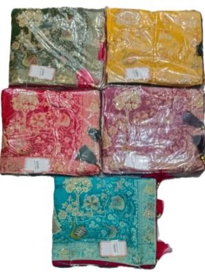 Synthetic Saree Aradhya Komal