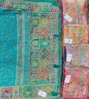Synthetic Saree Aradhya Minakari (Vol)