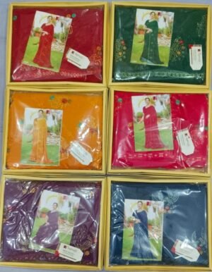 Synthetic Saree Jagdamba New Naveli