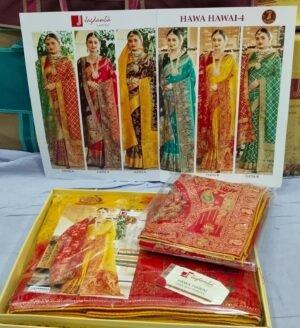 Synthetic Saree Jagdamba Hawa Hawai